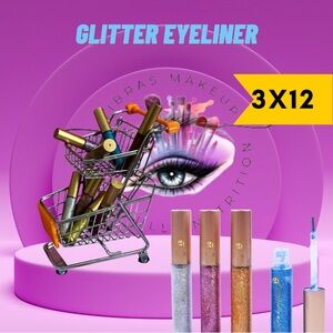 3 pairs of glitter eyeliner